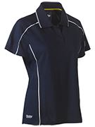 bkl1425 Cool Mesh Polo With Reflective Piping (Women)
