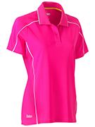 bkl1425 Cool Mesh Polo With Reflective Piping (Women)