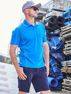 Cool Mesh Polo With Reflective Piping (Mens)