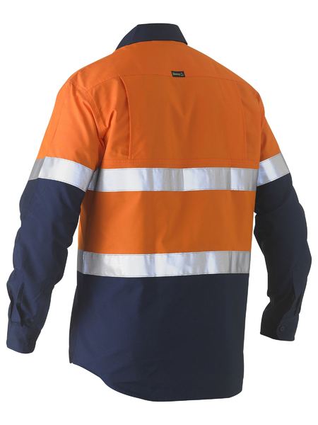 Recycle Taped Two Tone Hi Vis L/S Drill Shirt