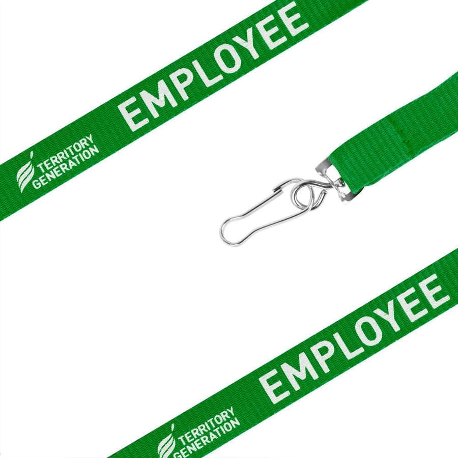 Poly Ribbed Lanyard With 1 Side/1 Colour Print