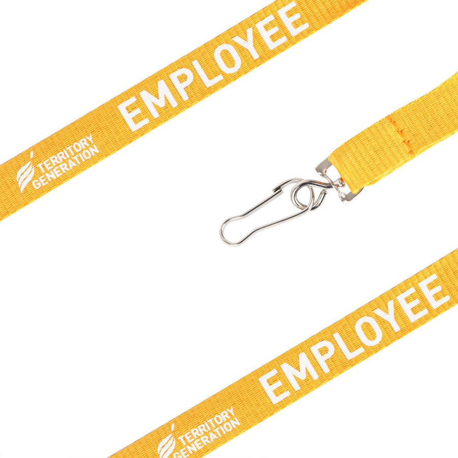 Poly Ribbed Lanyard With 1 Side/1 Colour Print