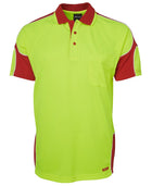 JB WEAR Hi Vis S/S Arm Panel Polo