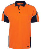 JB WEAR Hi Vis S/S Arm Panel Polo