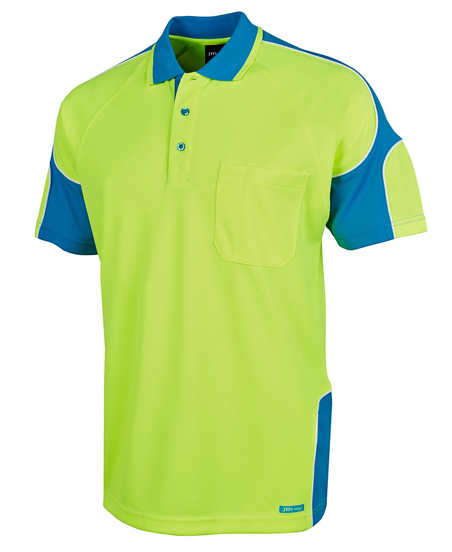 Hi Vis S/S Arm Panel Polo