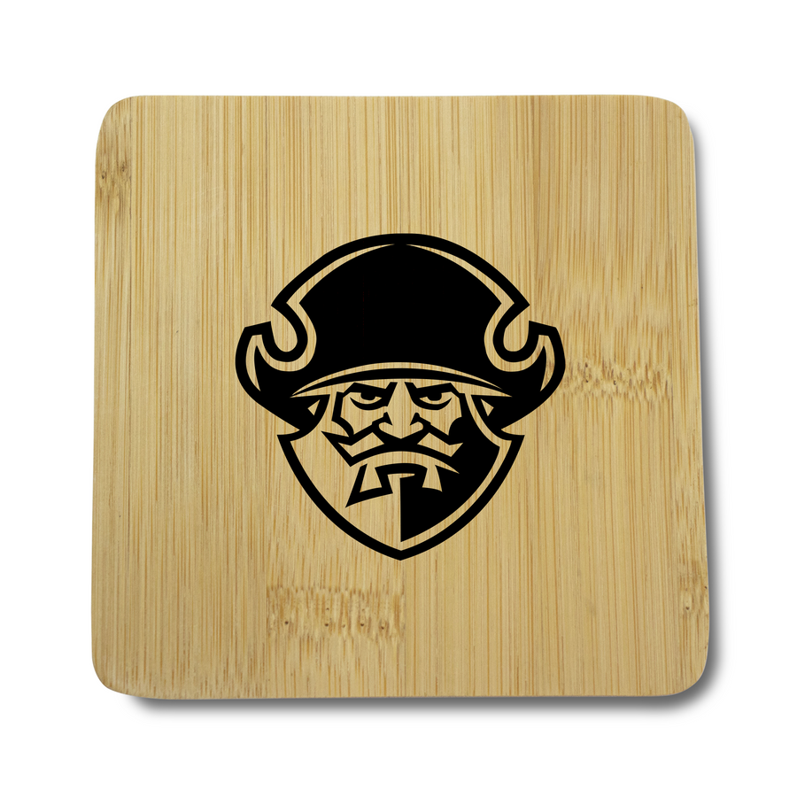 Square Bamboo Coaster with bottle opener