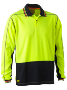 bk6219 Hi Vis Polyester Mesh L/S Polo (Mens)