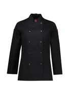 100% Cotton Gusto Long Sleeve Chef Jacket (Womens)