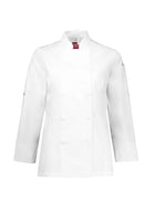 100% Cotton Gusto Long Sleeve Chef Jacket (Womens)