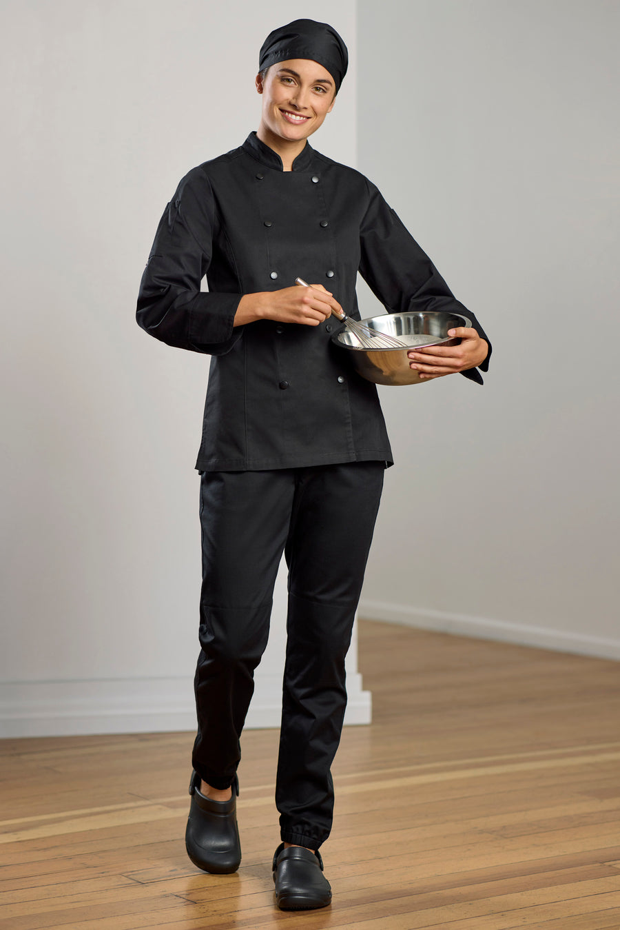 100% Cotton Gusto Long Sleeve Chef Jacket (Womens)