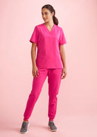 Womens Pink Breast Cancer Foundation Jogger Scrub Pant
