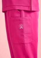 Womens Pink Breast Cancer Foundation Jogger Scrub Pant