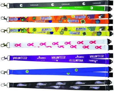 Polyester Lanyard With Full Colour Sublimation Print