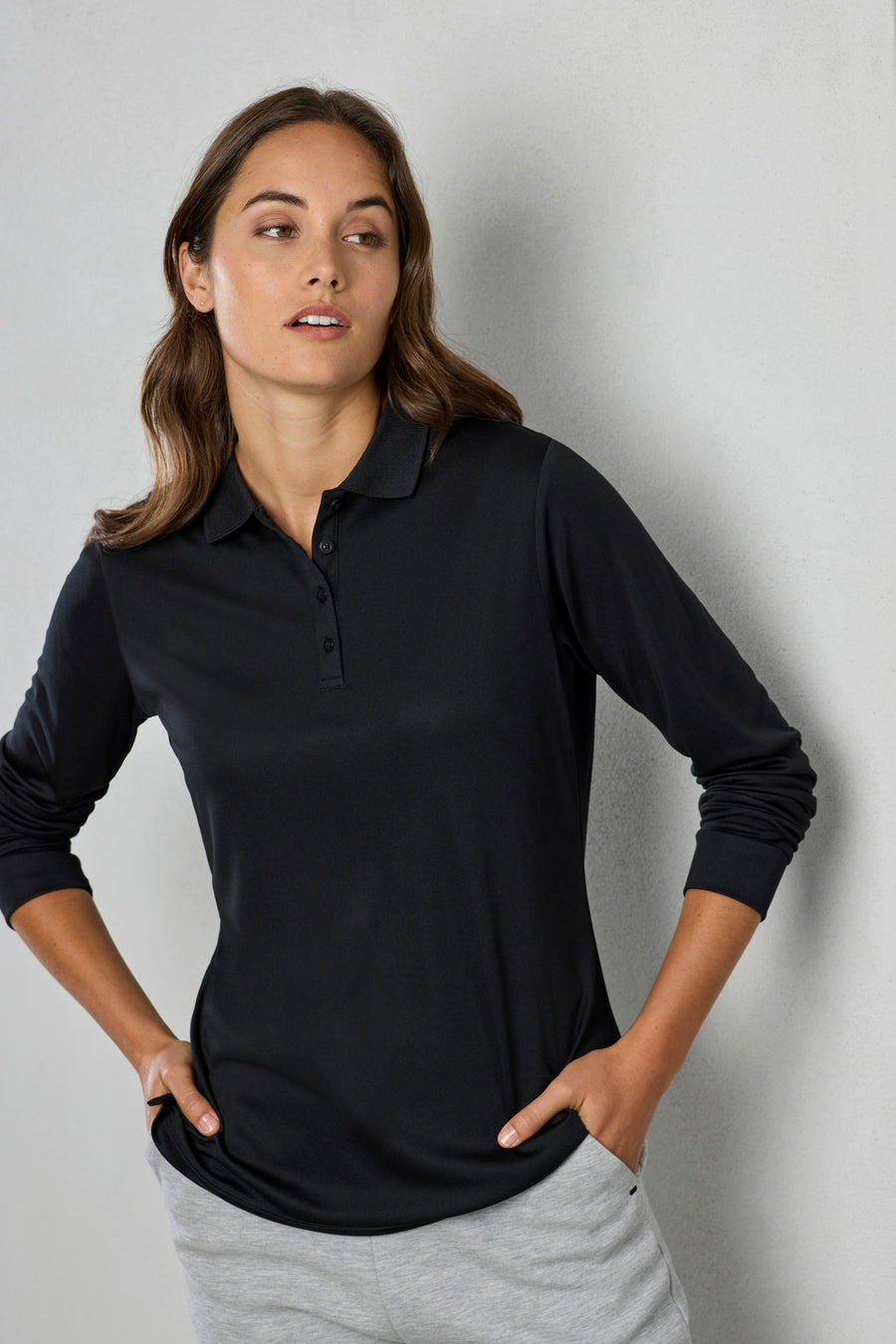 Action Eco Long Sleeve Polo (Womens)