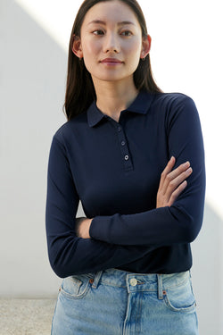 Action Eco Long Sleeve Polo (Womens)