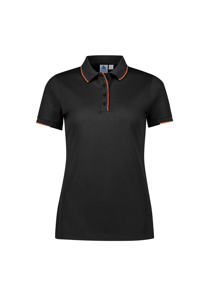 biz collection Focus Short Sleeve Polo (Womens)
