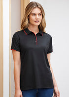 biz collection Focus Short Sleeve Polo (Womens)