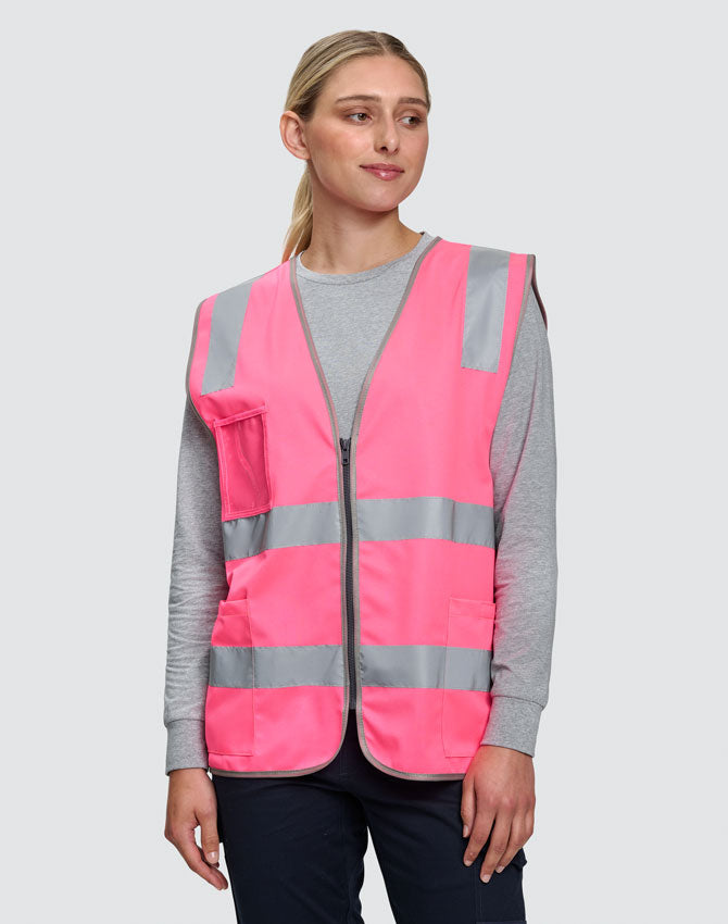 Unisex Hi-Vis Safety Vest with ID & Utility Pockets