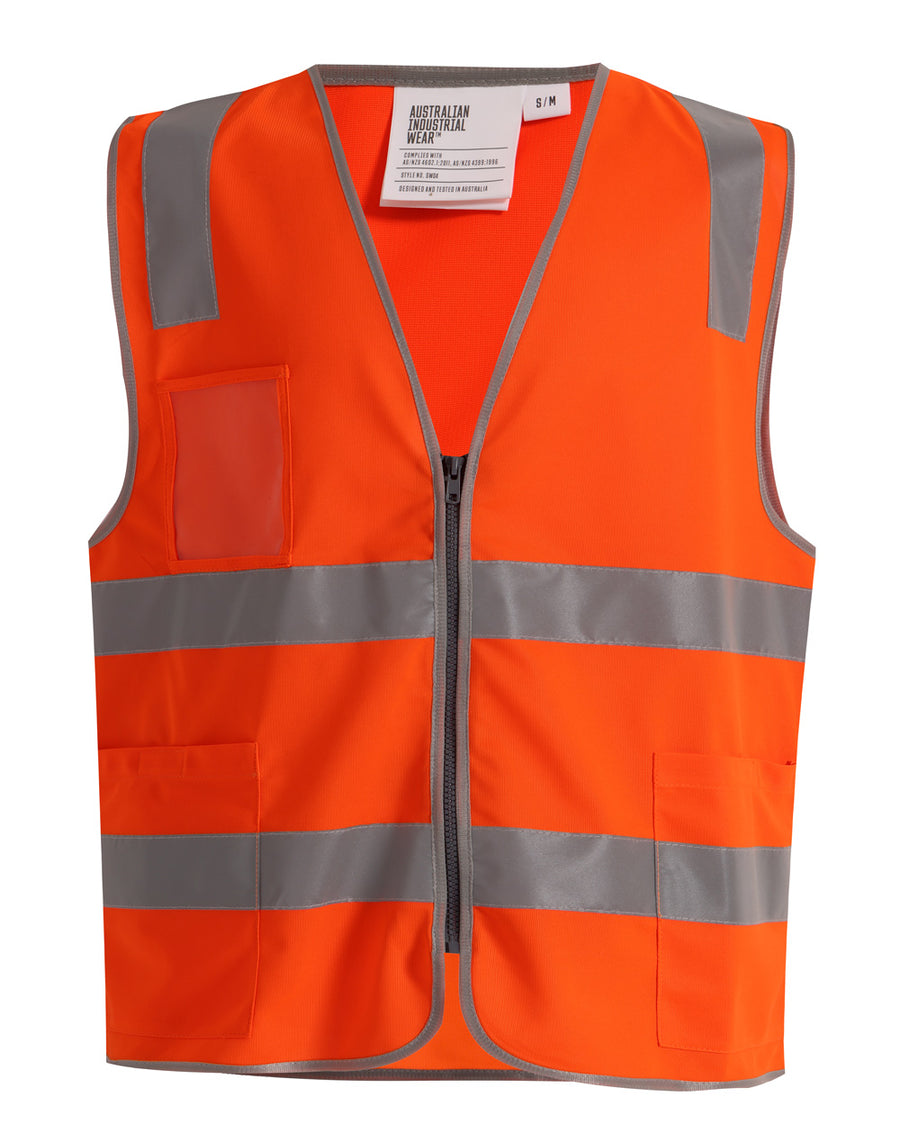 Unisex Hi-Vis Safety Vest with ID & Utility Pockets