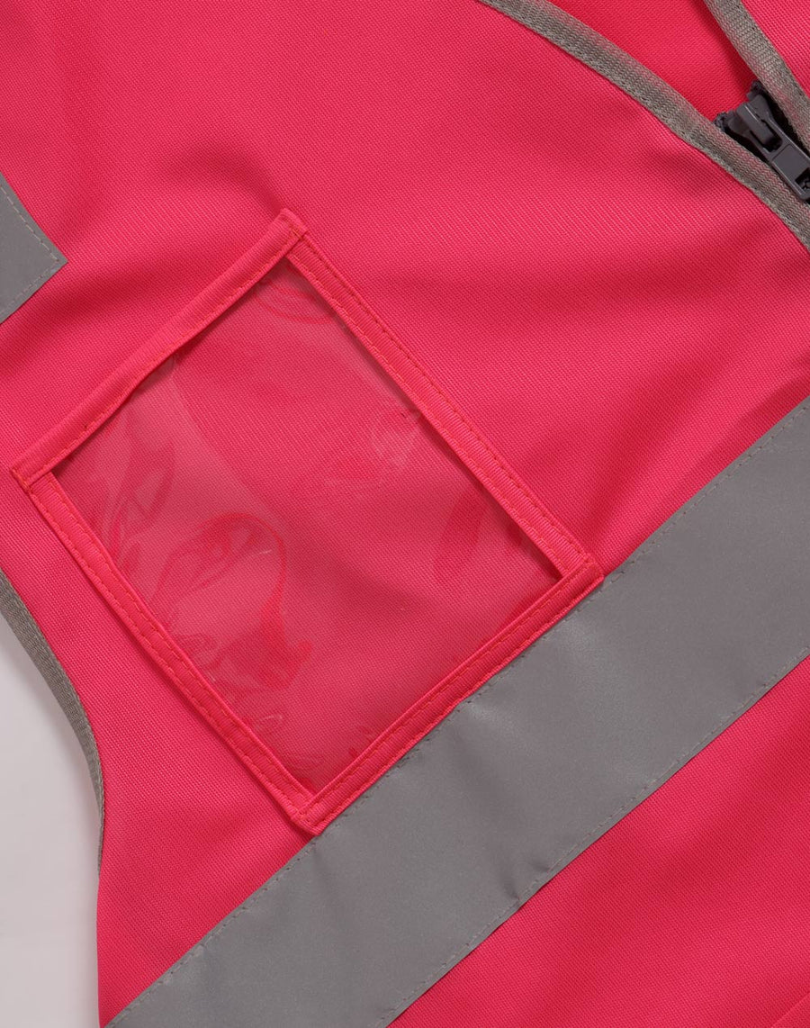 Unisex Hi-Vis Safety Vest with ID & Utility Pockets