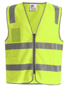 Unisex Hi-Vis Safety Vest with ID & Utility Pockets
