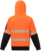 Hi Vis TwoTone Safety Hoodie With Segmented Tapes