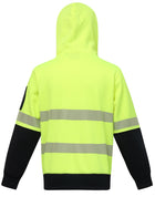 Hi Vis TwoTone Safety Hoodie With Segmented Tapes