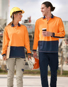 Hi-Vis Sustalnable Cool-Breeze Safety L/S Polo