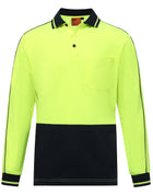 Hi-Vis Sustalnable Cool-Breeze Safety L/S Polo