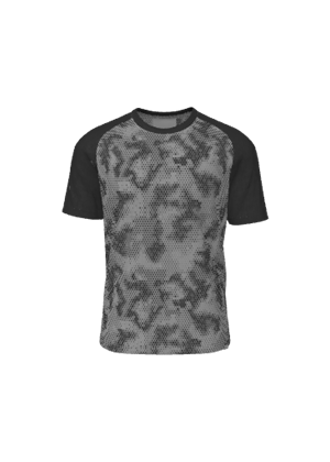Sublimation Raglan Short Sleeve Tee