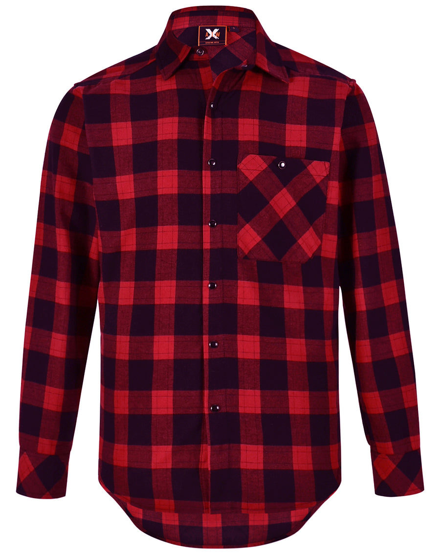 Unisex Classic Flannel Plaid L/S Shirt wt11