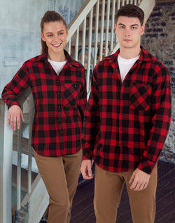 Unisex Classic Flannel Plaid L/S Shirt wt11