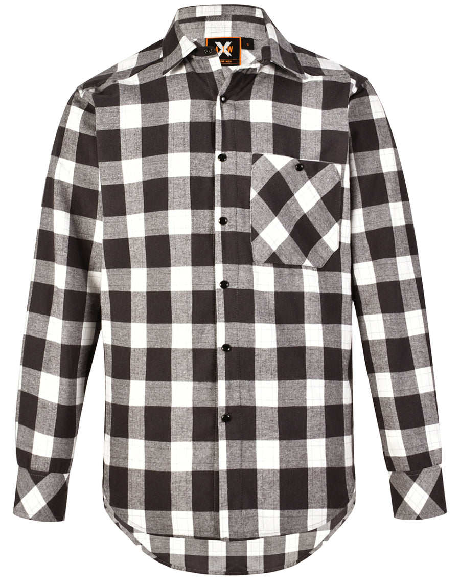 Unisex Classic Flannel Plaid L/S Shirt wt11