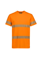 Mens Hi Vis Segmented Tape 100% Cotton Tee Shirt