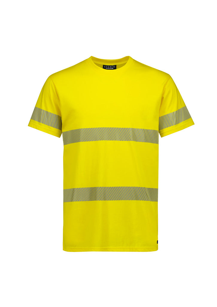 Mens Hi Vis Segmented Tape 100% Cotton Tee Shirt