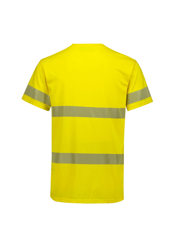 Mens Hi Vis Segmented Tape 100% Cotton Tee Shirt