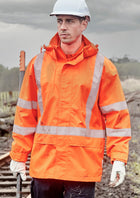 Hi Vis X Back Ultralite Waterproof Jacket (Mens)