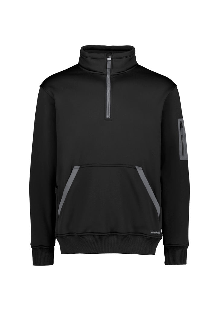 Unisex Streetworx Water Resistant 1/4 Zip Pullover (Hi-Vis & Navy,Black)