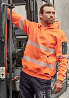 Unisex Streetworx Hi-Vis Water Resistant Hoodie with Segmented Tape