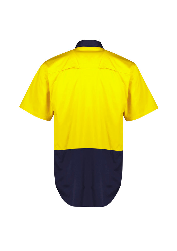 SYZMIK WORKWEAR Hi Vis Short Sleeve Shirt (Mens) ZW115