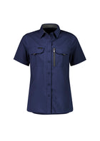 ACTIV EMBROIDERY DESIGNS. UNIFORMS. SYZMIK WORKWEAR  Outdoor Short Sleeve Shirt (Womens) ZW765