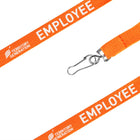 Poly Ribbed Lanyard With 1 Side/1 Colour Print