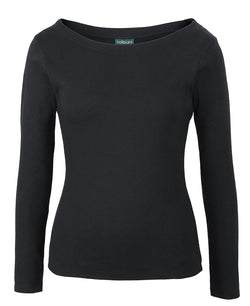 C OF C L/S Boat Neck Tee (Ladies)