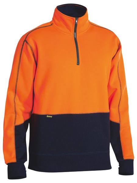 Hi Vis fleece 1/4 Zip Pullover (Mens)