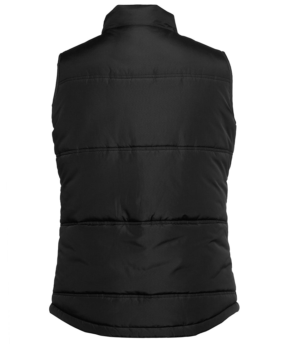 ACTIV EMBROIDERY DESIGNS.UNIFORMS. JB Ladies Adventure Puffer Vest.