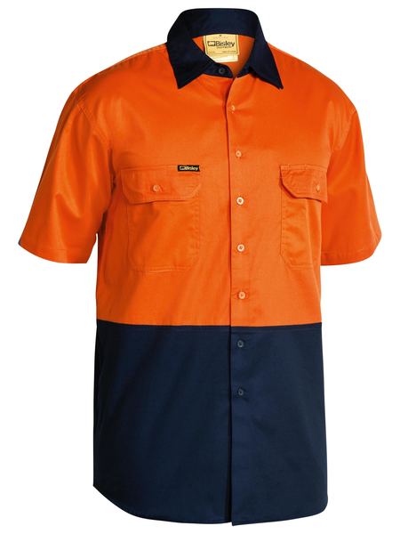 Hi Vis 155gsm Cool Lightweight S/S Drill Shirt (Mens)