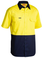 Hi Vis 155gsm Cool Lightweight S/S Drill Shirt (Mens)