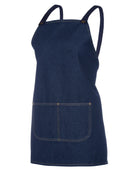 ACTIV EMBROIDERY DESIGNS. UNIFORMS.Cross Back Denim Apron (65 x 71)