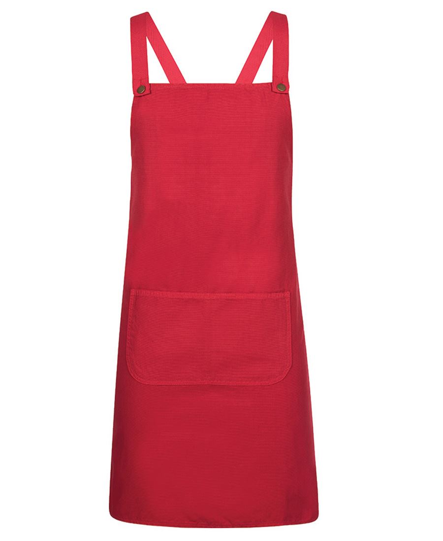 ACTIV EMBROIDERY DESIGNS.UNIFORMS. Cross Back Canvas Apron (78 X 85)