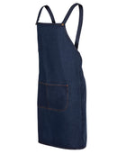 ACTIV EMBROIDERY DESIGNS, UNIFORM. JB Cross Back Denim Apron .